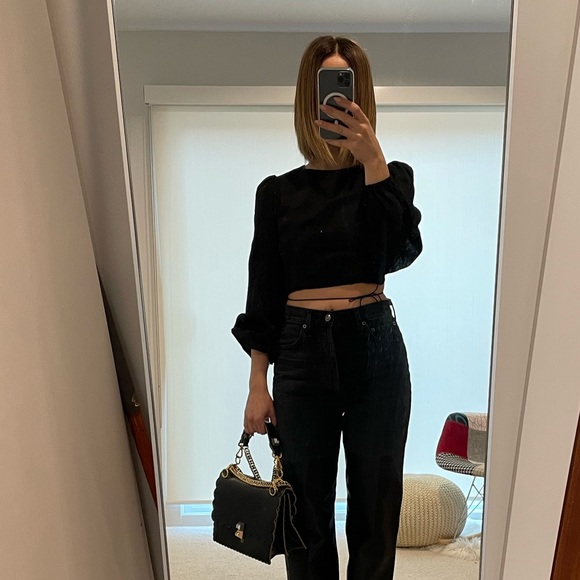 Fendi, Pre-owned Black Leather Kan I Shoulder Bag - Picture 8 of 9